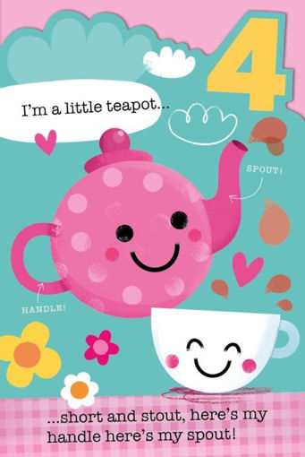 Picture of 4 BIRTHDAY CARD TEAPOT